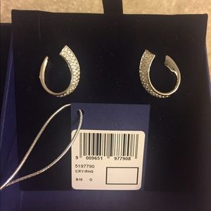 Brand New Swarovski Earrings With Tags