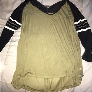 Green baseball tee shirt