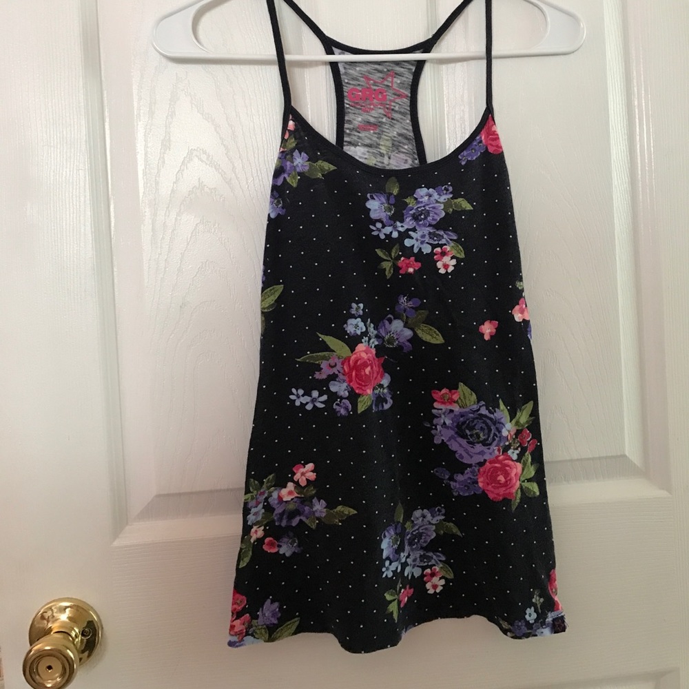 Flower tank top xs