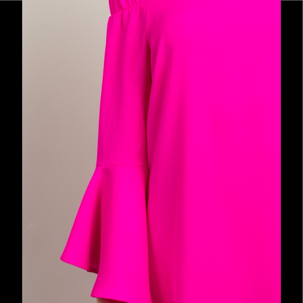 HOT PINK OFF THE SHOULDER DRESS - Picture 4 of 5
