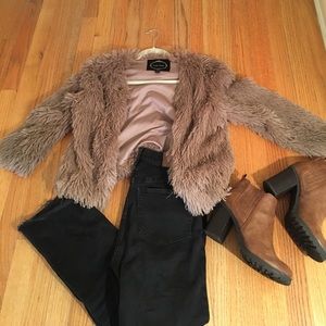 Edgy shag cropped jacket PRICE DROP