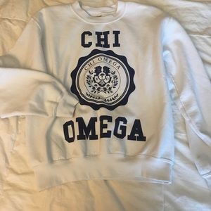 Chi Omega Vintage Inspired Crew Neck Sweatshirt