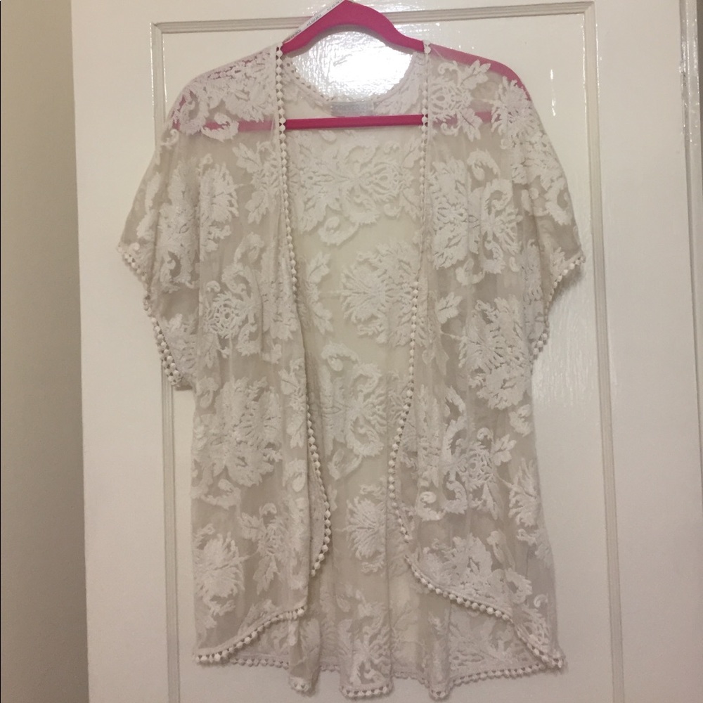 Forever 21+ lace cardigan