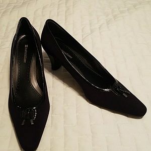Naturalizer Alla Black Fabric Pumps