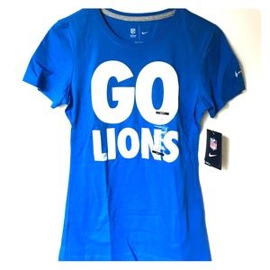 NWT Nike Women's Short Sleeve Detroit Lions Shirt