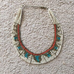 Tribal style statement necklace