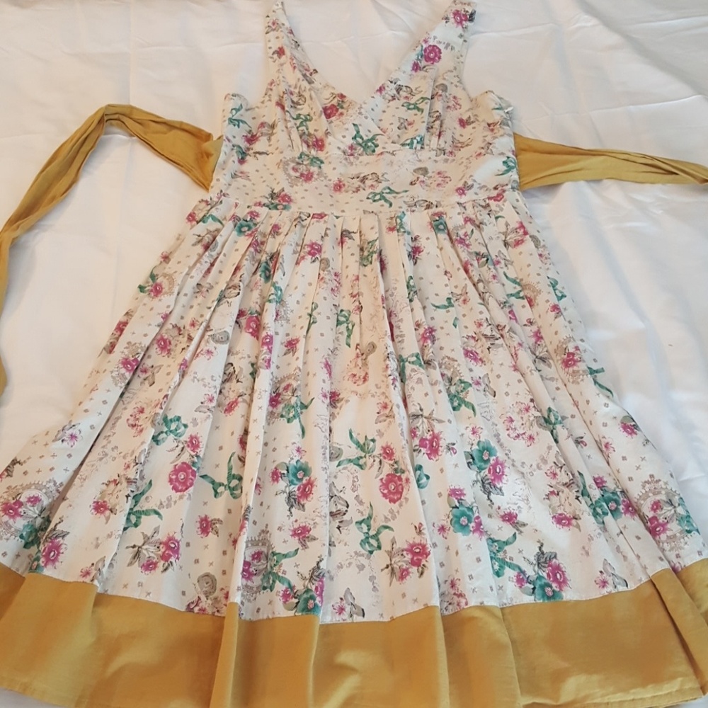 Lapis tea length dress