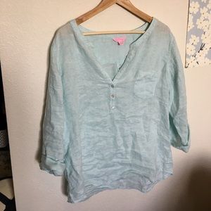 Lilly Pulitzer linen blouse
