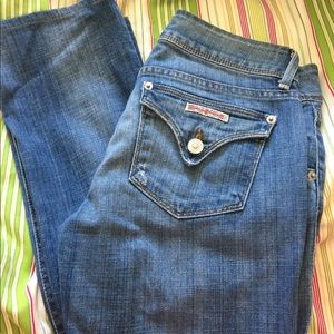 Petite Hudson sz 26 short inseam flap pocket jeans