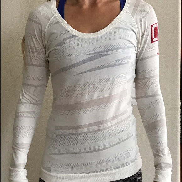 Reebok Tops - Reebok Crossfit Long Sleeve Burnout Tee
