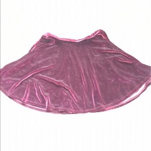 Velvety textured skirt