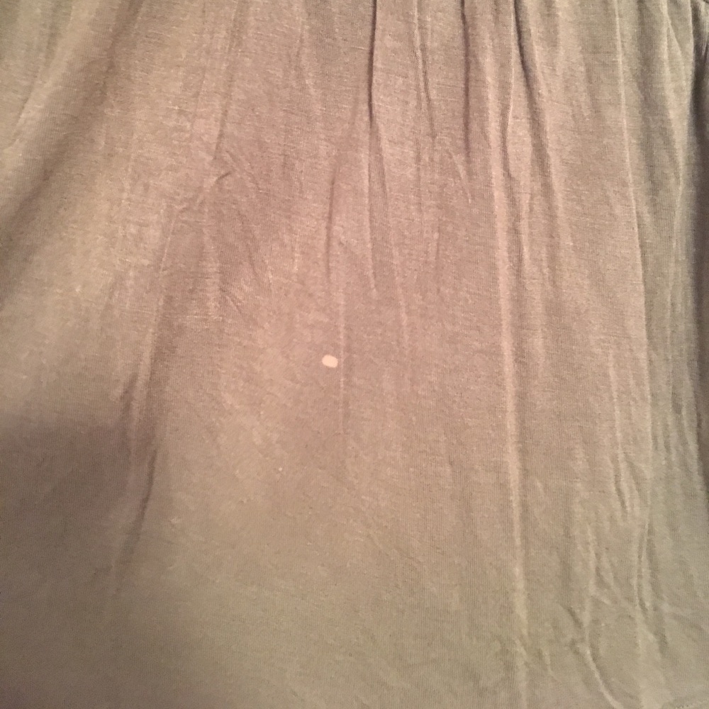 TARGET ARMY GREEN TANK TOP RUFFLE - Picture 3 of 3