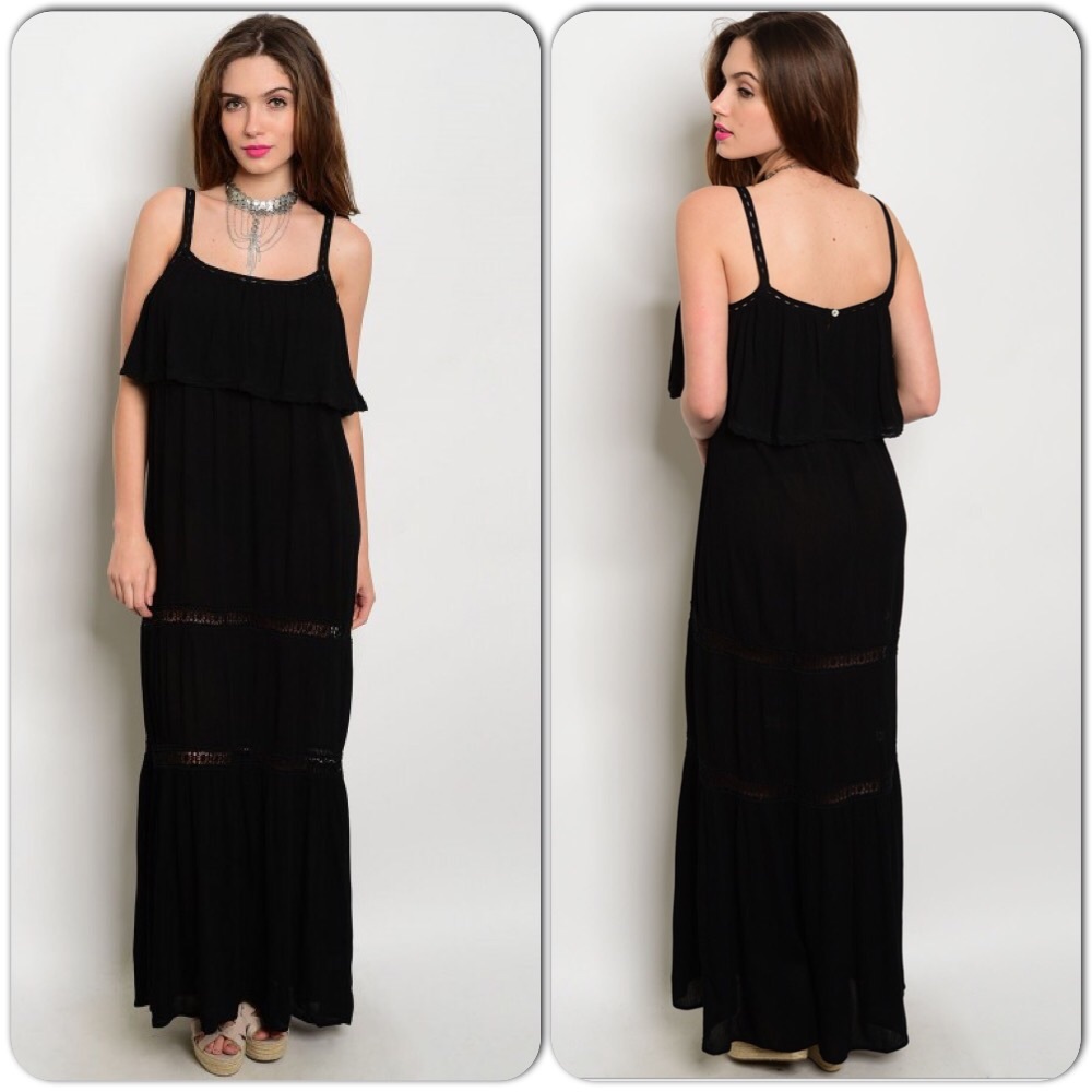 Maxi Dress-Black/Clearance - Picture 1 of 6