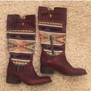 FreeBird Leather & Woven Boots!!