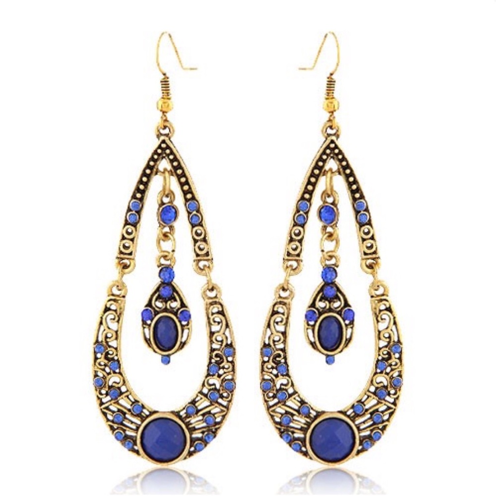 Dual Layer Water Drop Earrings