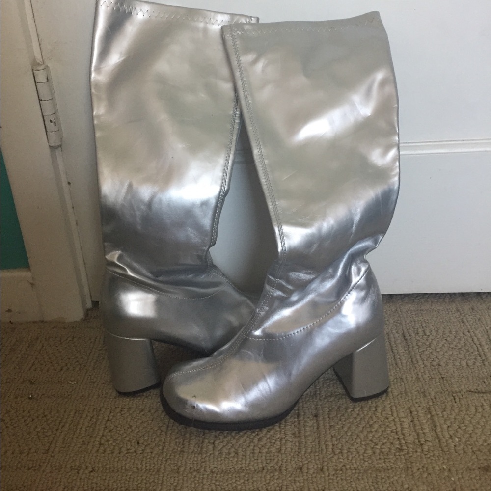 Silver Go Go Boots