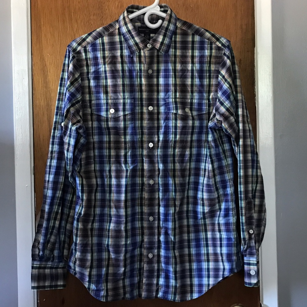 BR 🐘 Plaid Button Down Shirt