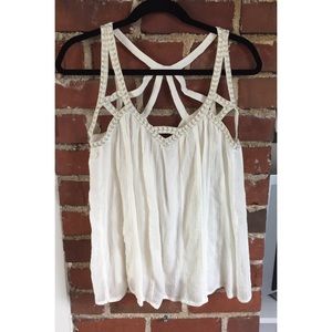 Anthropologie White Tank Top