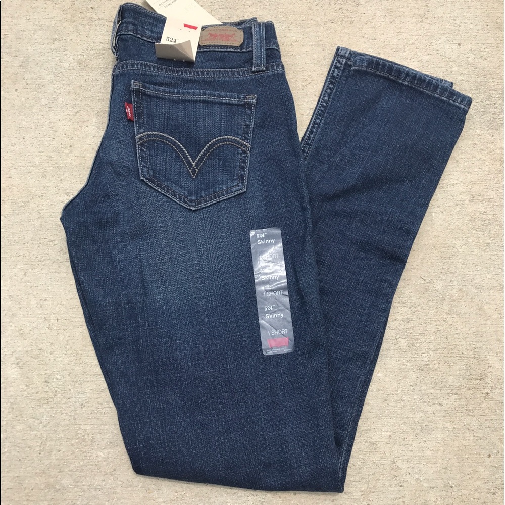 NWT Levi's 524 too super low skinny jeans