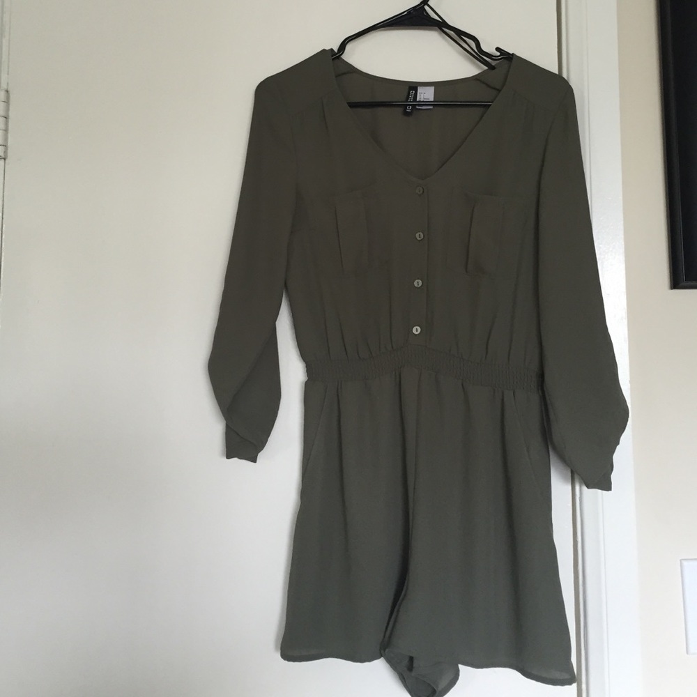 H & M Green Romper