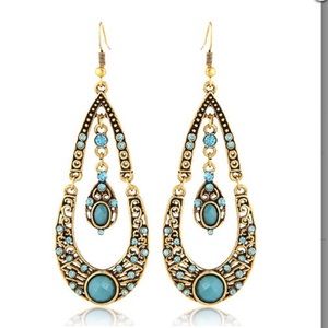 Dual Layer Water Drop Earrings