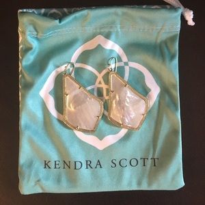 Kendra Scott mother of pearl earrings