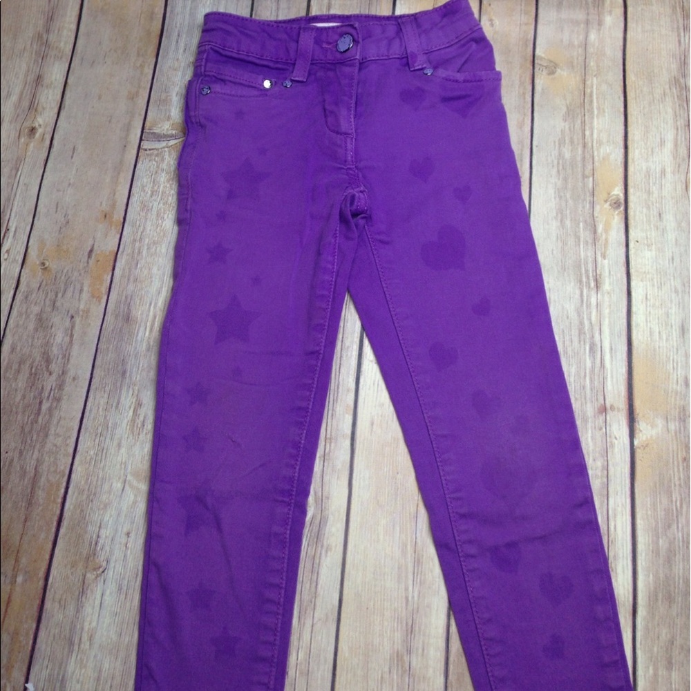Little miss matched purple jeans