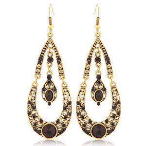 Dual Layer Water Drop Earrings