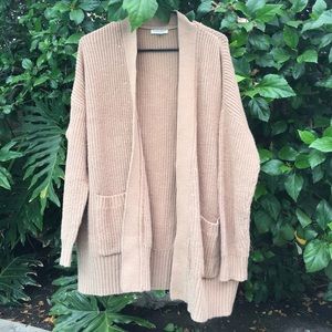 Tan Knitted Cardigan