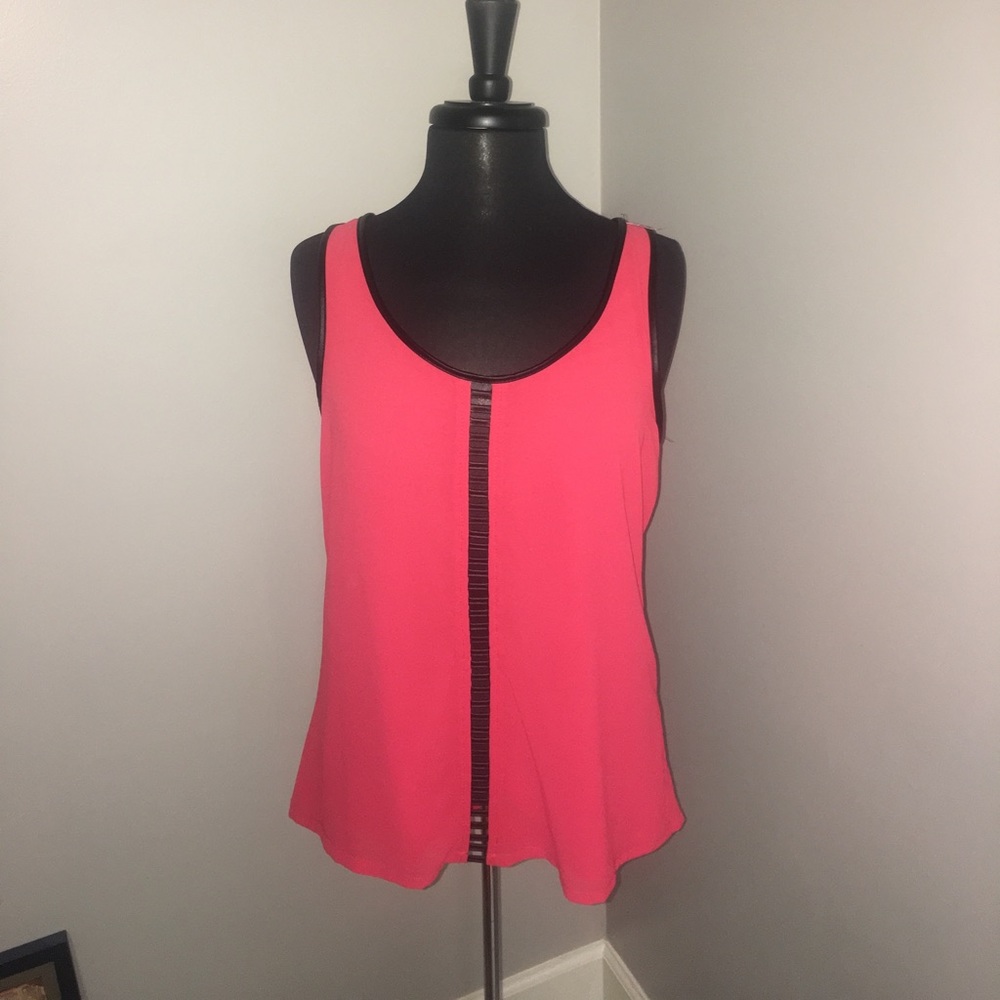 Beautiful Red and Black Tank with cut outs