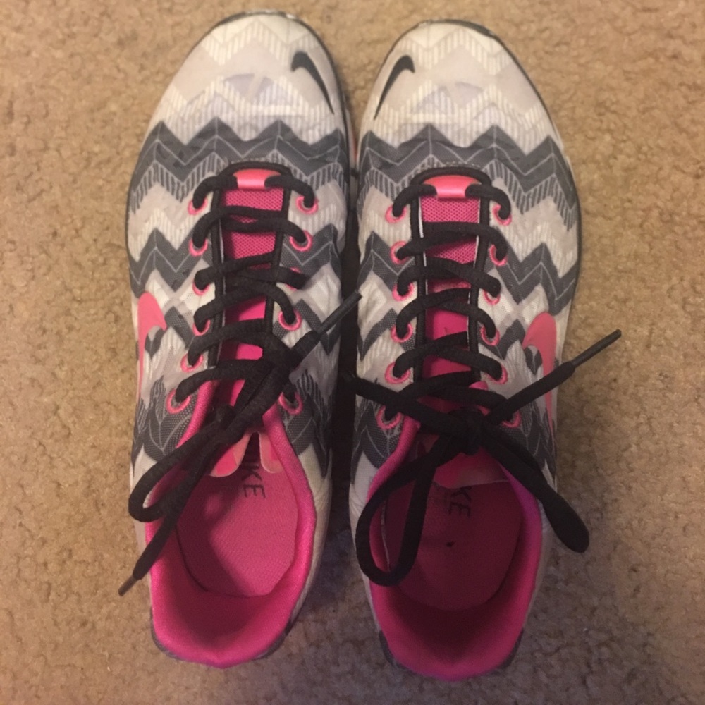 NIKE Free 5.0 Women's Size 7 pink white and black