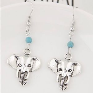 Vintage Style Elephant Earrings