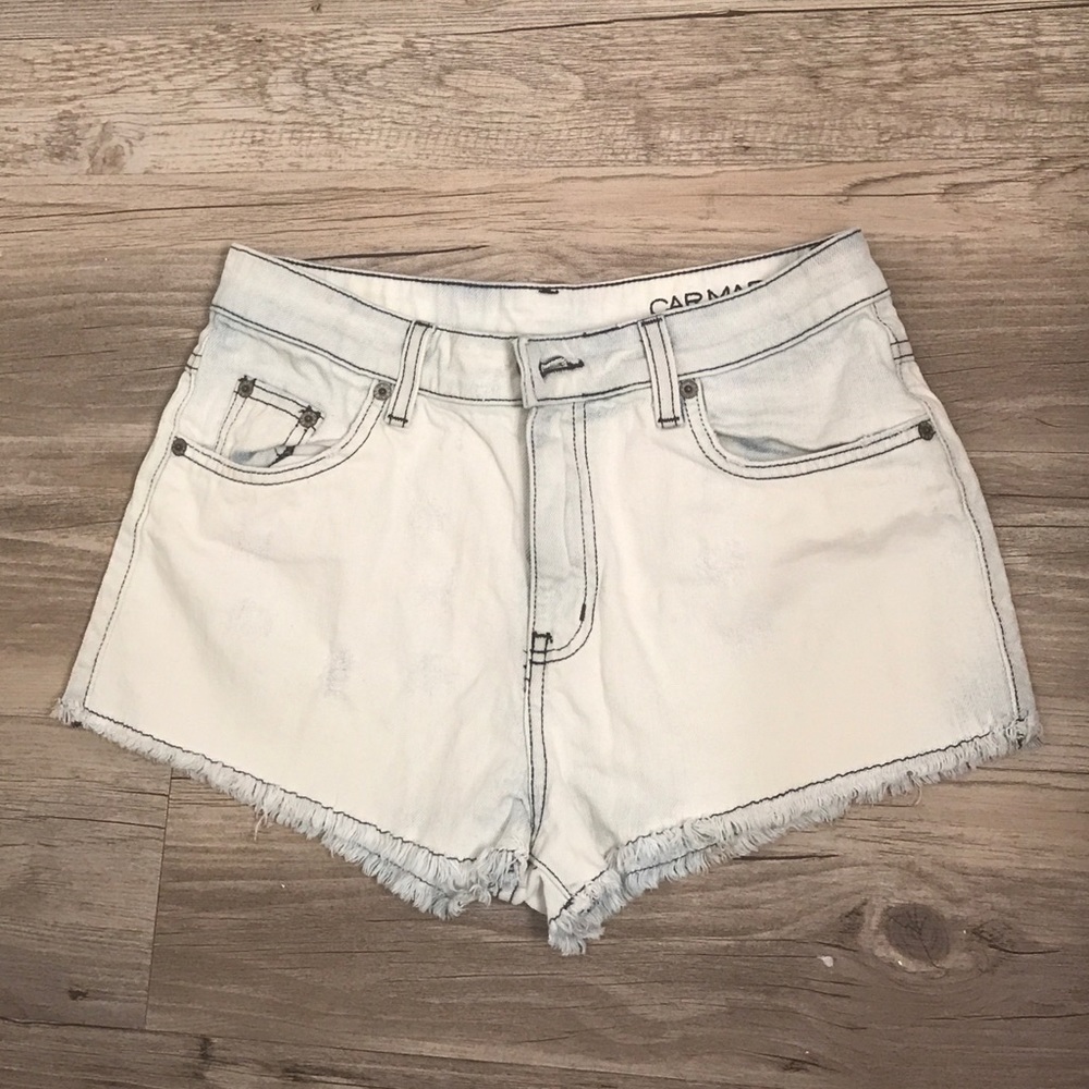 LF Carmar High Waisted Light Wash Jean Shorts