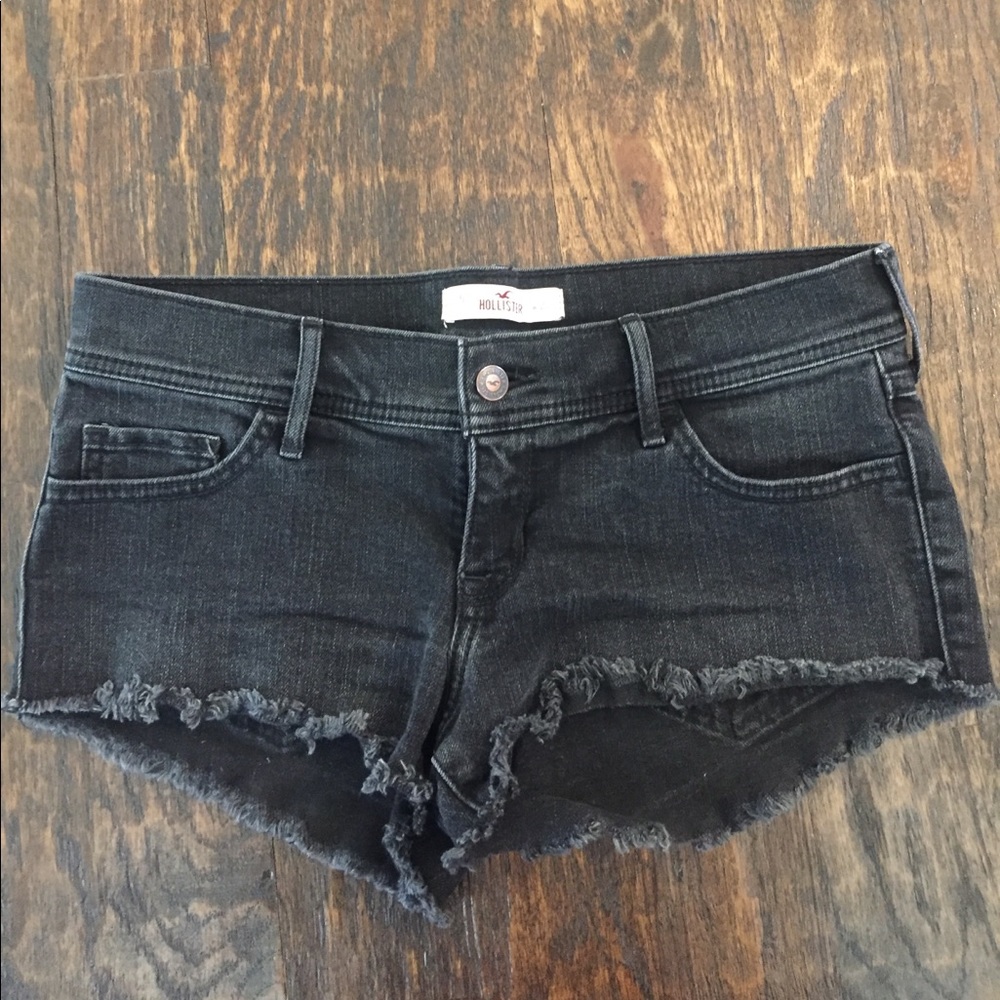 Black, Hollister jean shorts