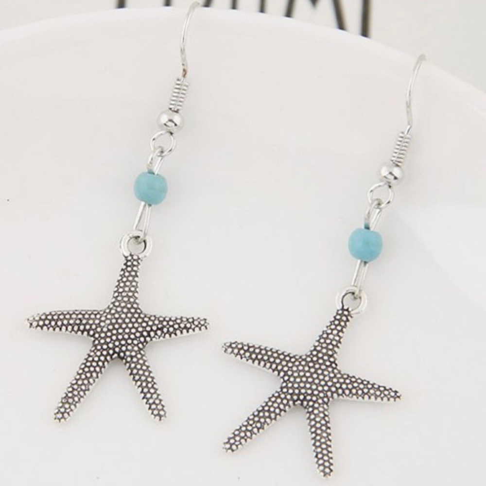 Vintage Style Starfish Earrings