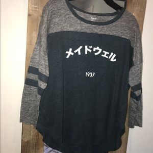 Madewell long sleeve baseball t