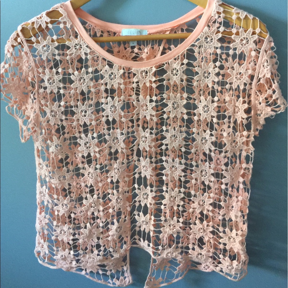 Delia's | Coral swim suit cover up