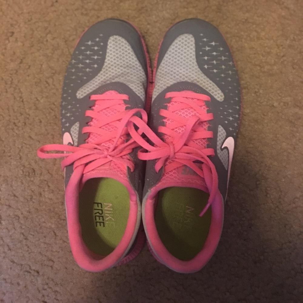 Nike Free 4.0 Women's hot pink and gray