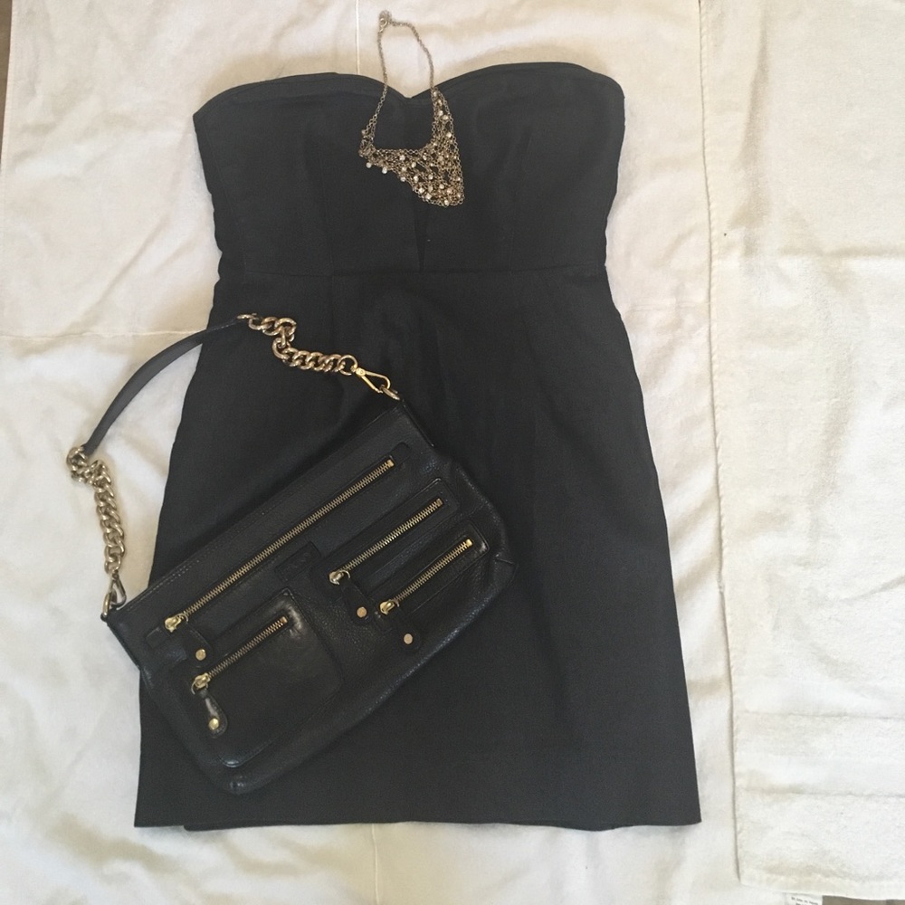 Tube top jean dress with pockets!!