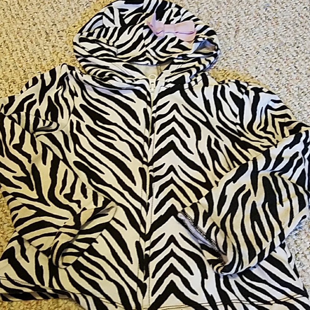 Gymboree hooded sweatshirt, Zebra Stripes