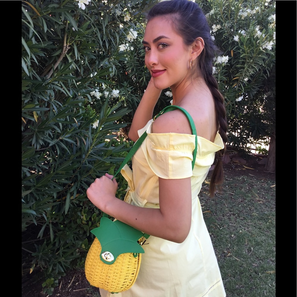 Yellow Off the Shoulder Dress-CLEARANCE - Picture 5 of 6