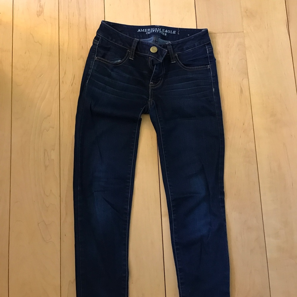AEO Dark Wash Super Stretch Jeggings