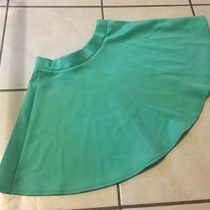 Teal skater skirt