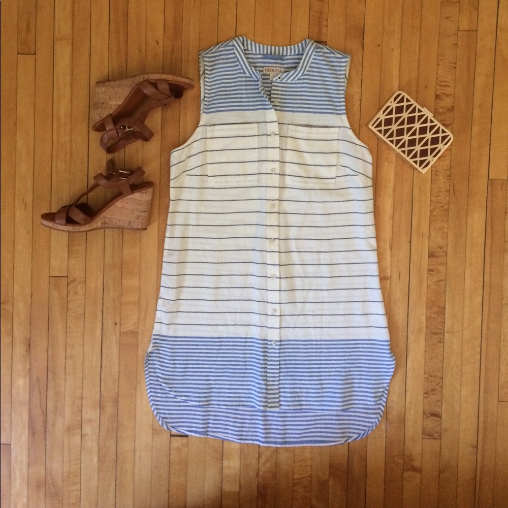 Merona Striped Shirt Dress/Tunic - S - NWOT
