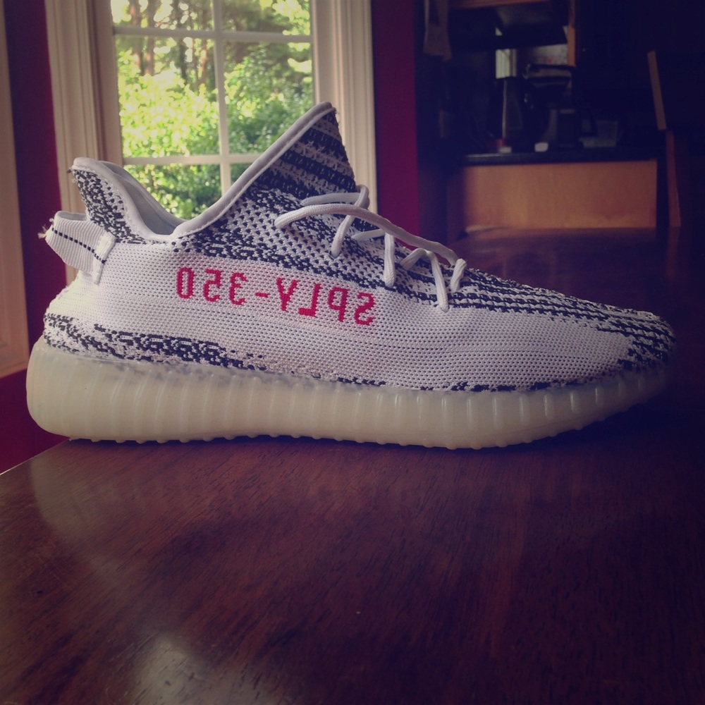Real zebra v2 yeezys