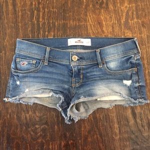 Blue jean shorts from Hollister