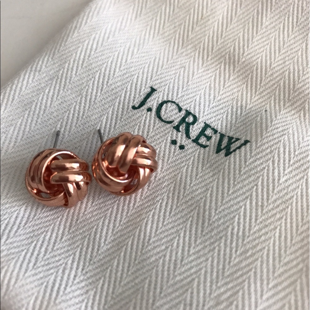 J.Crew rose gold earrings