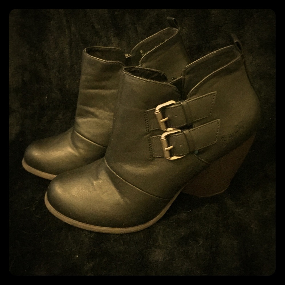 Blowfish Wedge Booties size 9 - Like new!