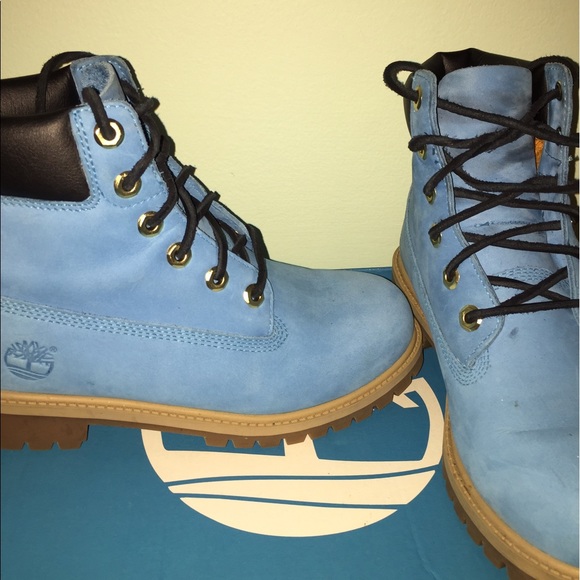 Sky Blue Timberlands - Picture 2 of 2