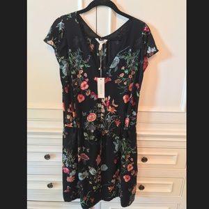 Rebecca Taylor Black Floral Dress Size 6
